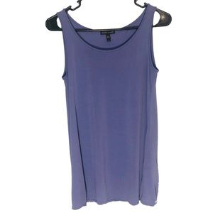 Eileen Fisher Purple Silk Sleeveless Blouse